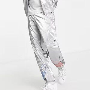 Adidas Originals EUC Men's Size Medium Tricolor Sweatpants in Silver Met…